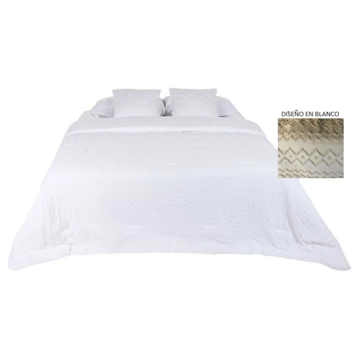 Trapunta Home ESPRIT Bianco 180 x 260 cm