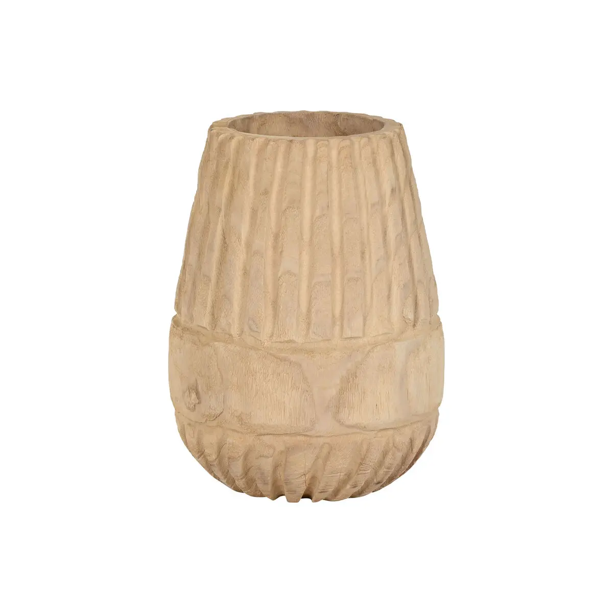 Vaso Home ESPRIT Naturale Legno di paulownia 32 x 32 x 42 cm