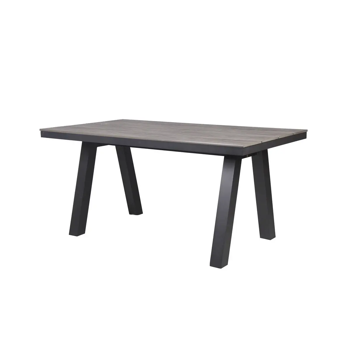 Tavolo da Pranzo Home ESPRIT Grigio Alluminio polistirene 160 x 90 x 77 cm