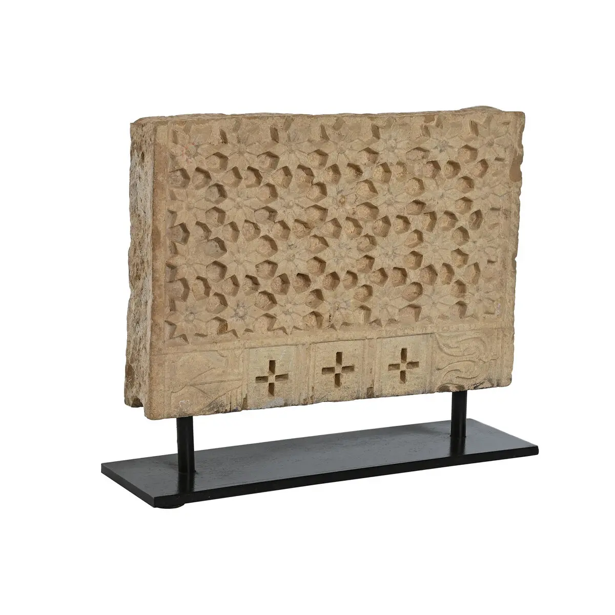 Statua Decorativa Home ESPRIT Nero Naturale 36 x 10 x 57 cm