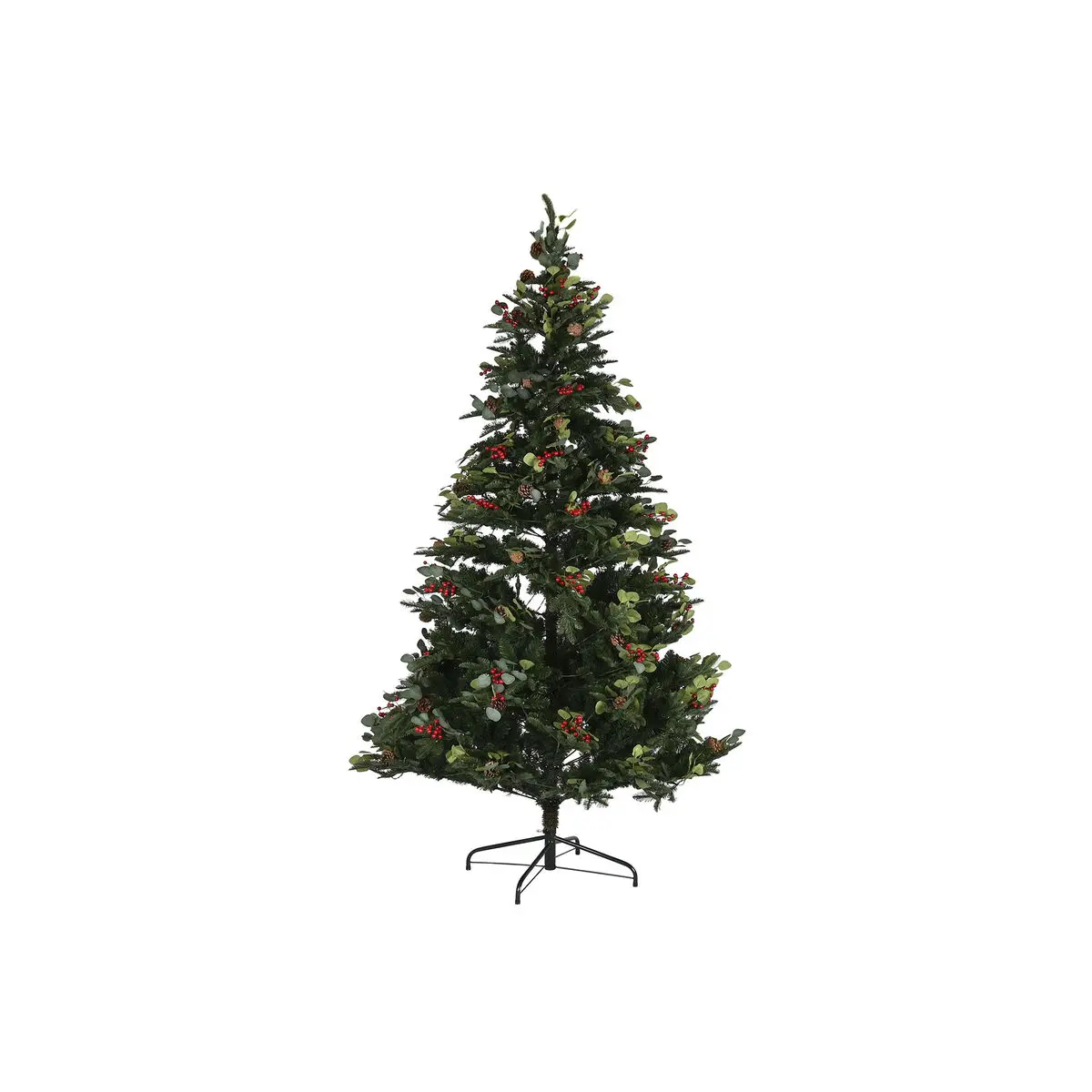 Albero di Natale Home ESPRIT Rosso Verde PVC Metallo 144 x 144 x 240 cm