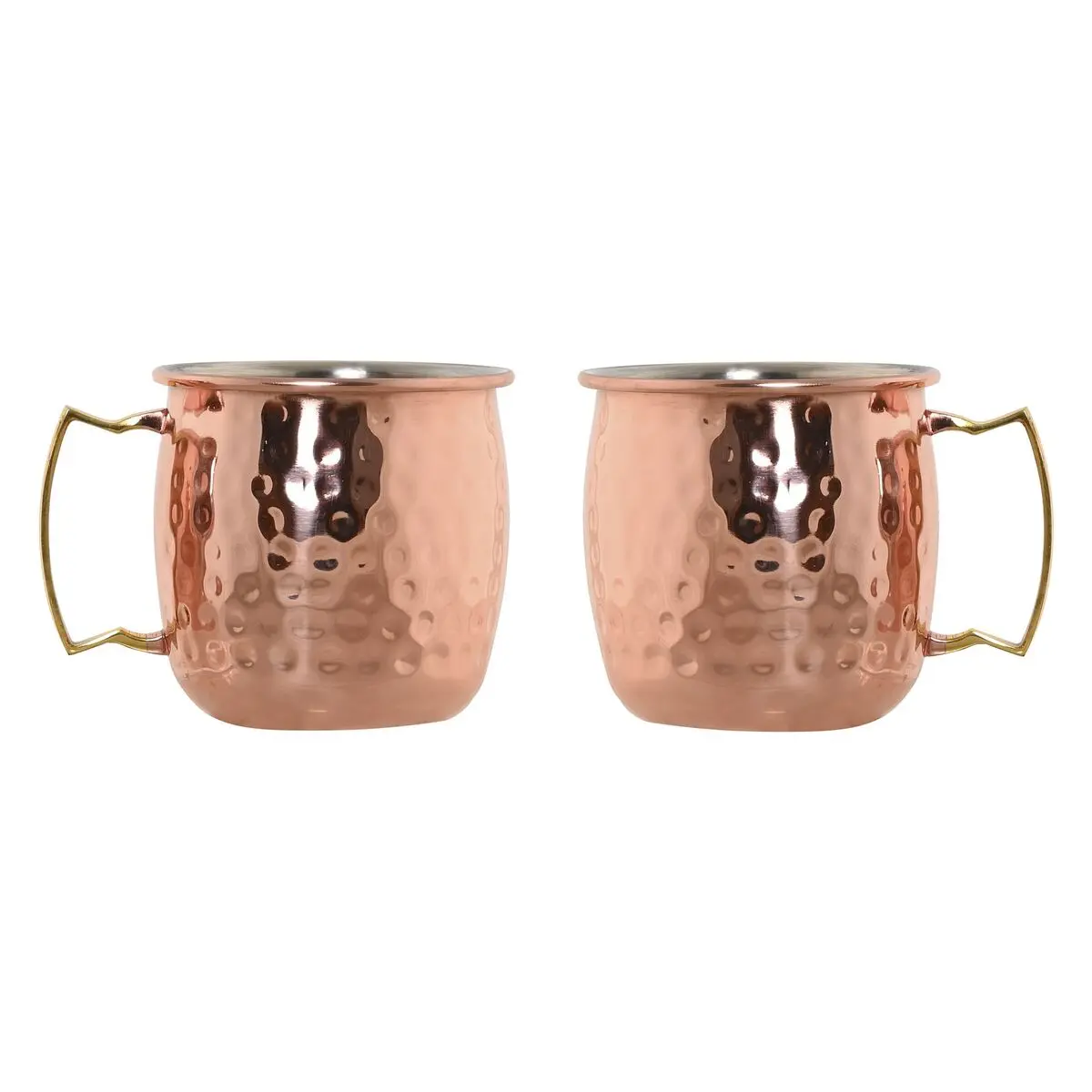 Set di 2 Tazze Mug Home ESPRIT Dorato 480 ml