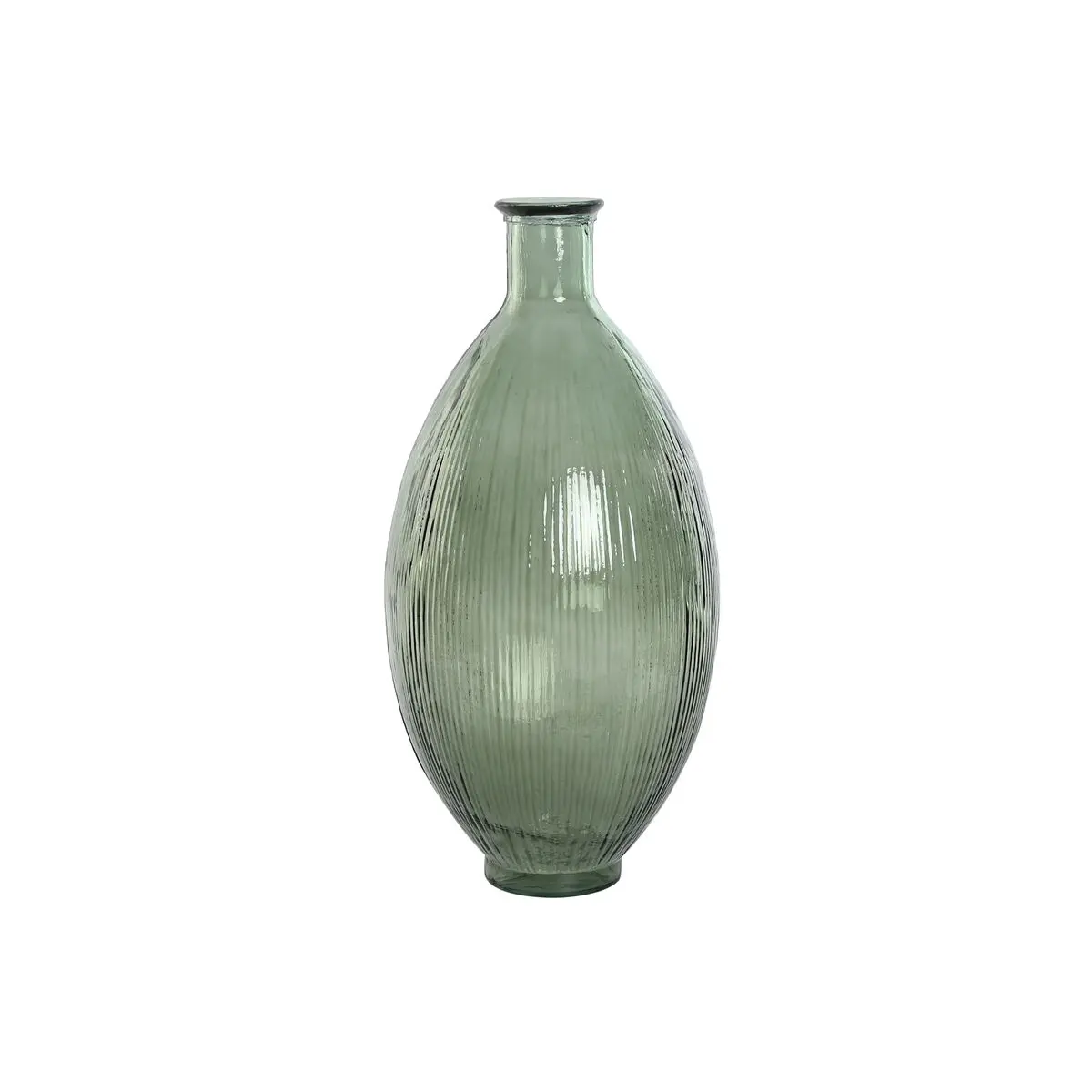 Vaso Home ESPRIT Verde Vetro riciclato 30 x 30 x 59 cm