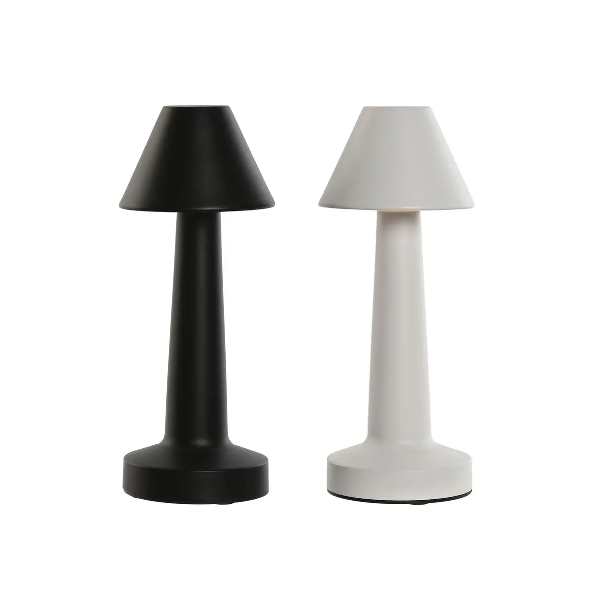 Lampada da tavolo Home ESPRIT Bianco Nero 9 x 9 x 24 cm (2 Unità)