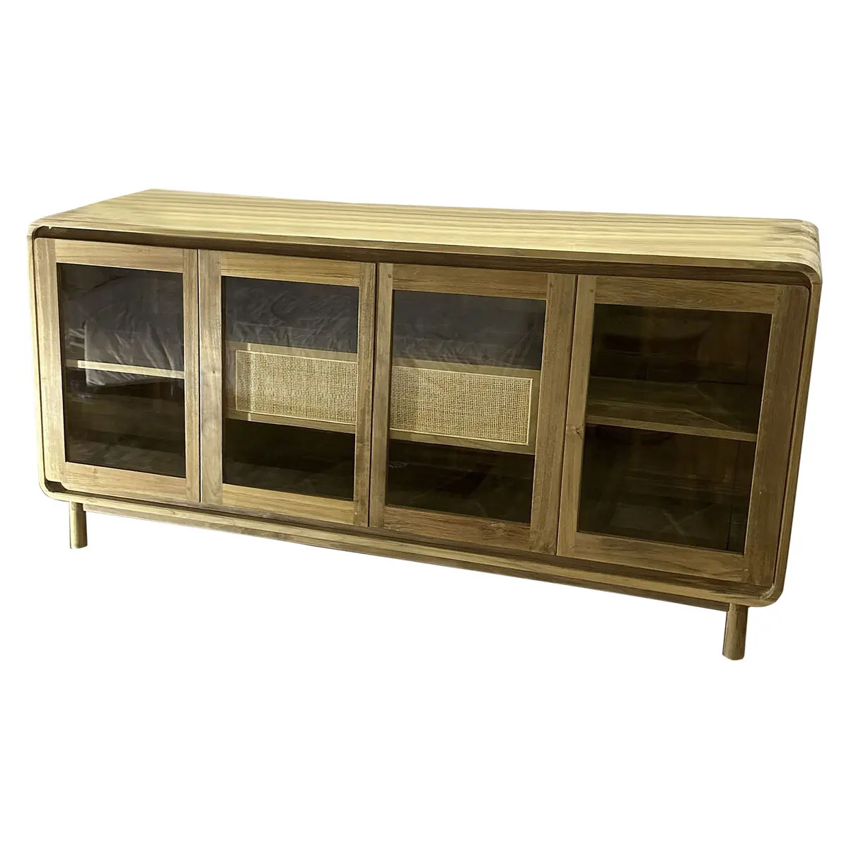 Credenza Home ESPRIT Cristallo Teca 180 x 50 x 90 cm