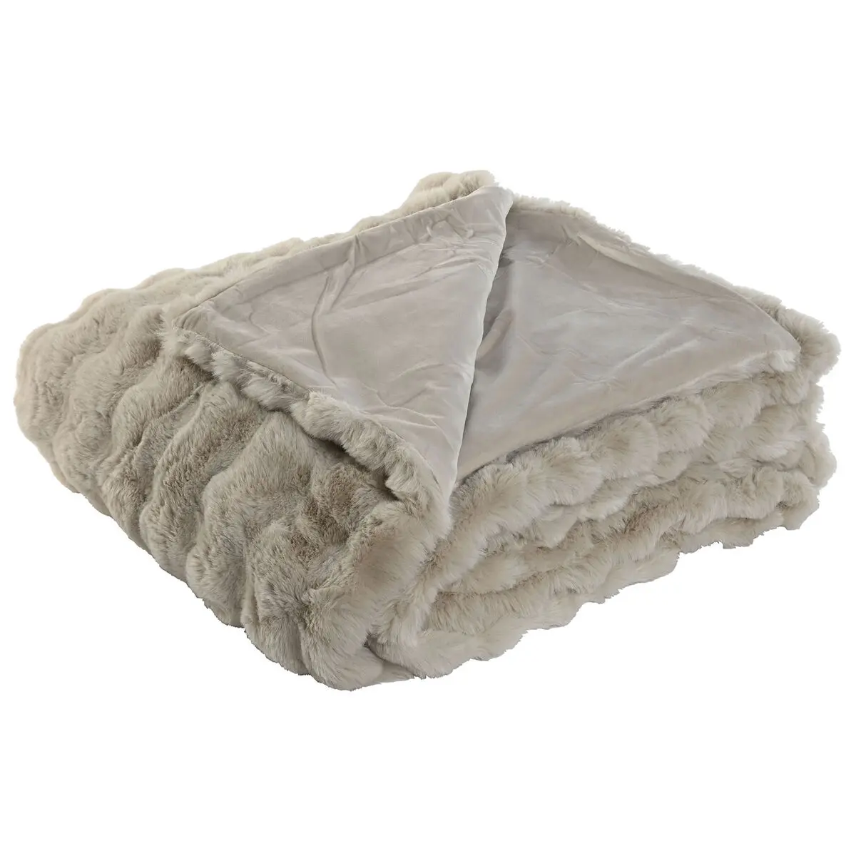 Coperta Home ESPRIT Beige 220 x 240 x 1 cm