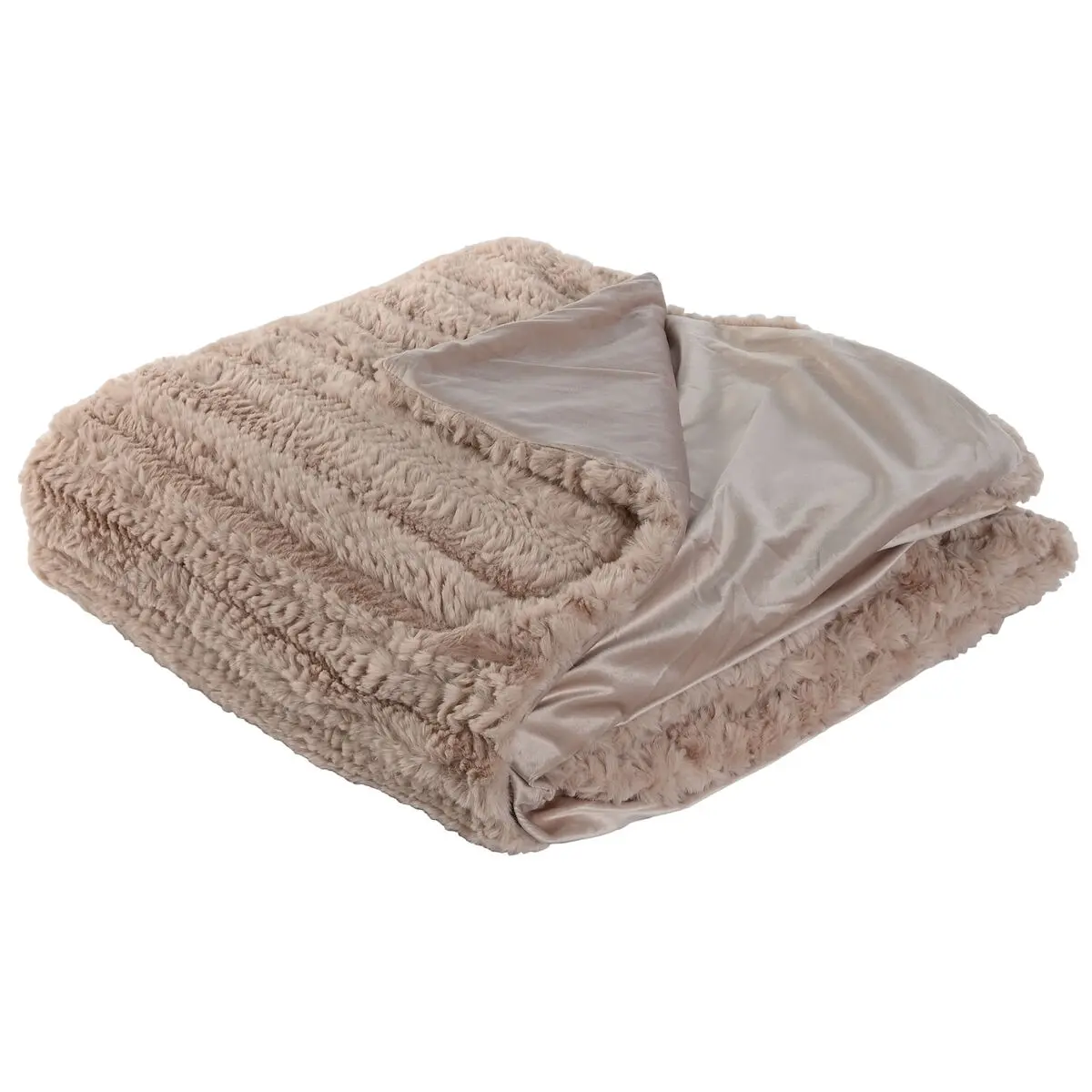 Coperta Home ESPRIT Rosa chiaro 220 x 240 x 1 cm