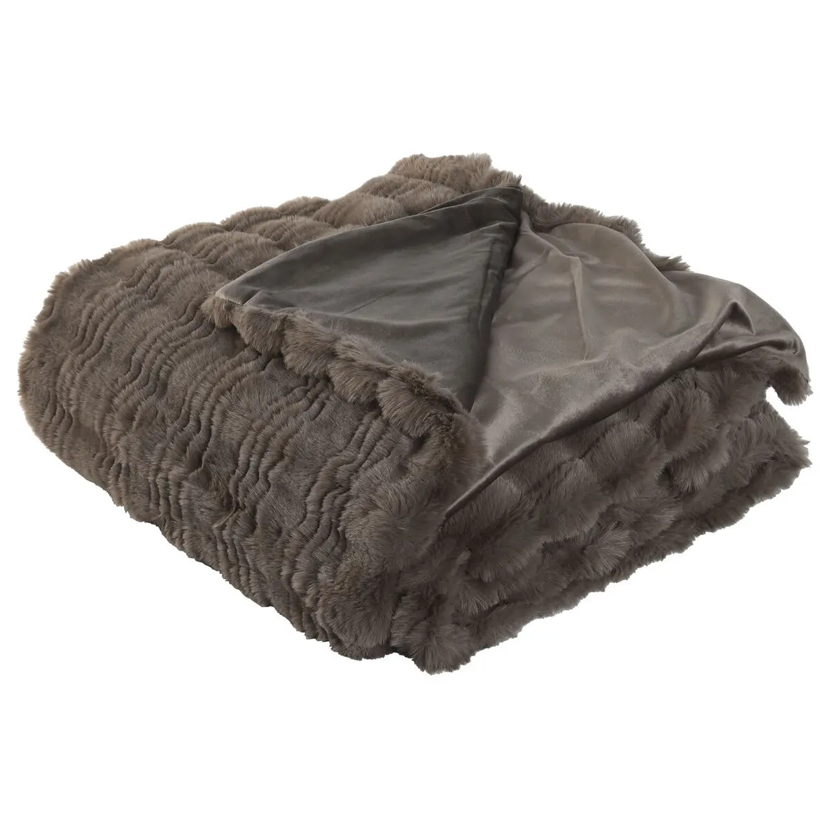 Coperta Home ESPRIT Marrone 220 x 240 x 1 cm