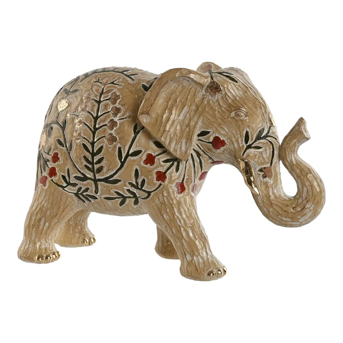 Statua Decorativa Home ESPRIT Multicolore Elefante 32,5 x 12,5 x 21 cm