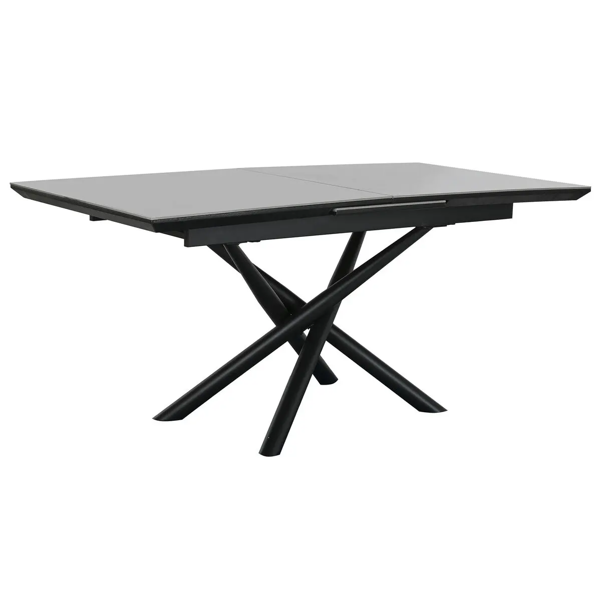 Tavolo da Pranzo Home ESPRIT Nero Grigio Metallo Ceramica 160 x 90 x 76 cm