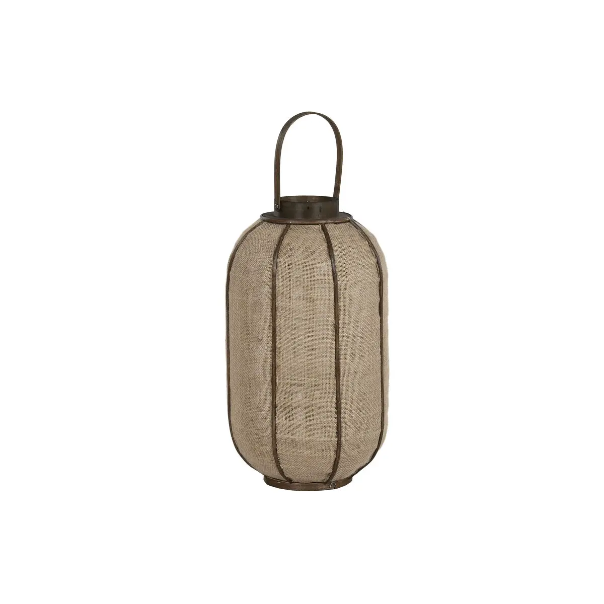 Portacandele Home ESPRIT Naturale Juta Bambù 31,5 x 31,5 x 53 cm