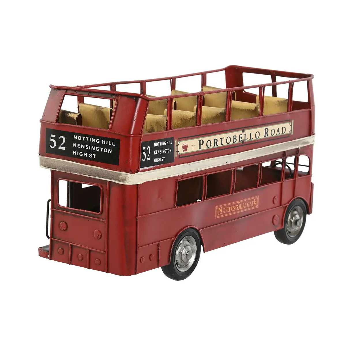 Statua Decorativa Home ESPRIT Rosso Vintage 28 x 9 x 15 cm