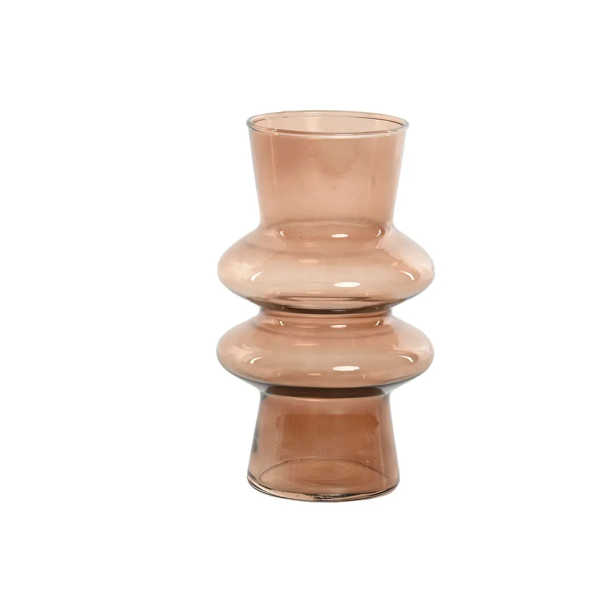 Vaso Home ESPRIT Ambra Cristallo Moderno 11,5 X 11,5 X 19,5 cm