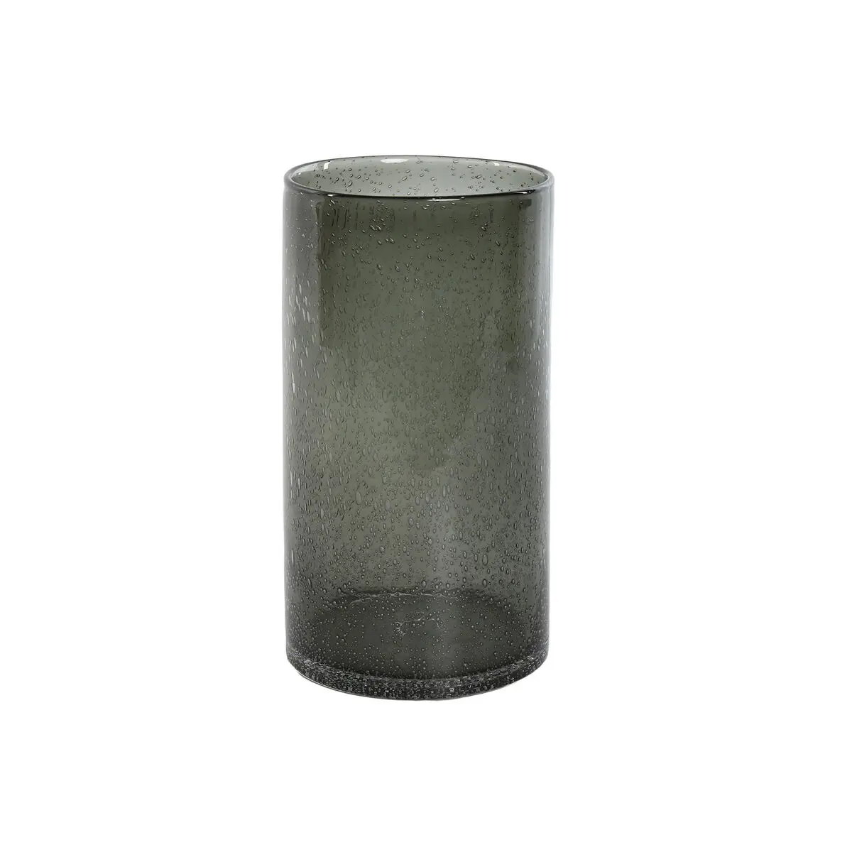 Vaso Home ESPRIT Verde Cristallo Moderno 13,7 X 13,7 X 25,6 cm