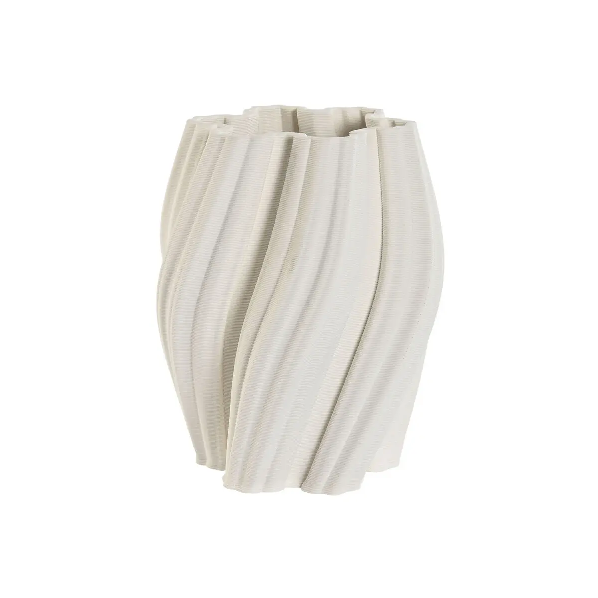 Vaso Home ESPRIT Bianco Gres Moderno 16,5 X 16,5 X 20,5 cm