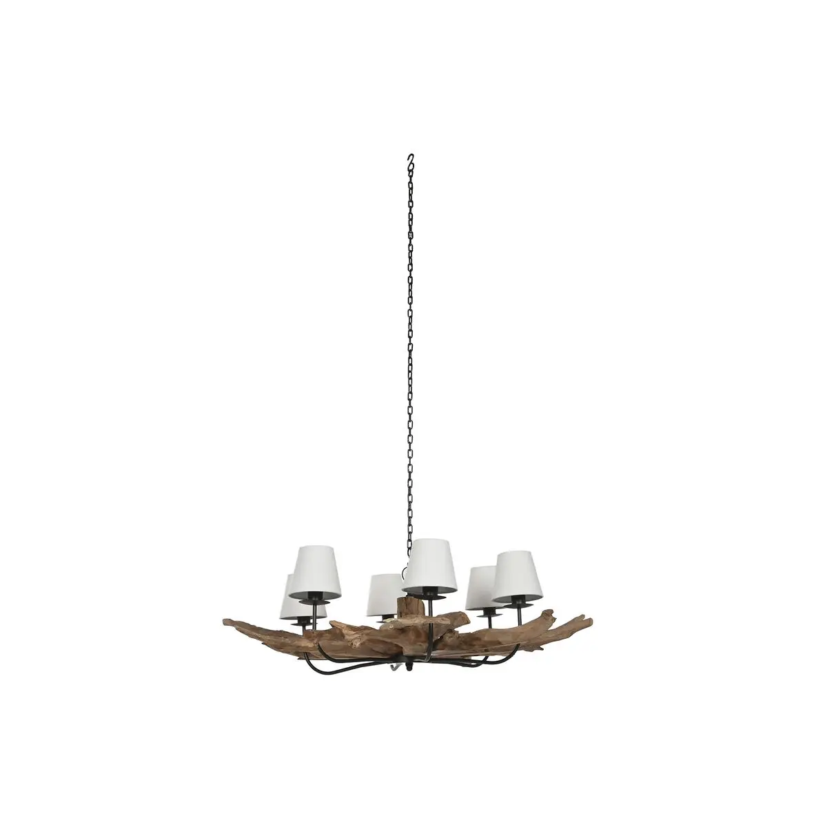 Lampadario Home ESPRIT Ferro teak 130 X 130 X 35 cm