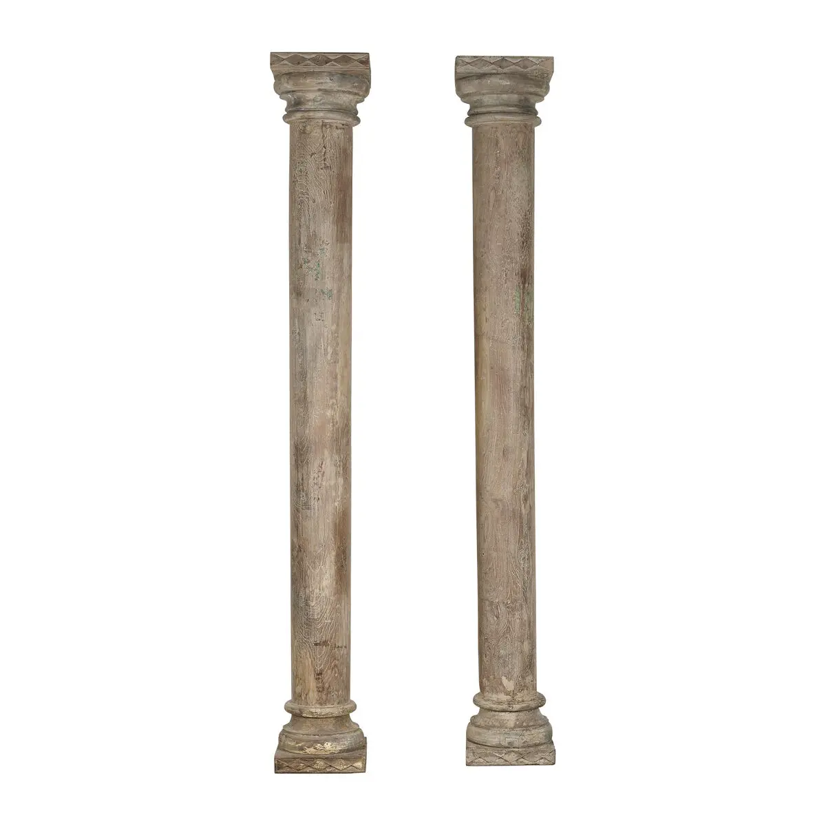 Statue da giardino Home ESPRIT teak 40 x 40 x 287 cm Colonna