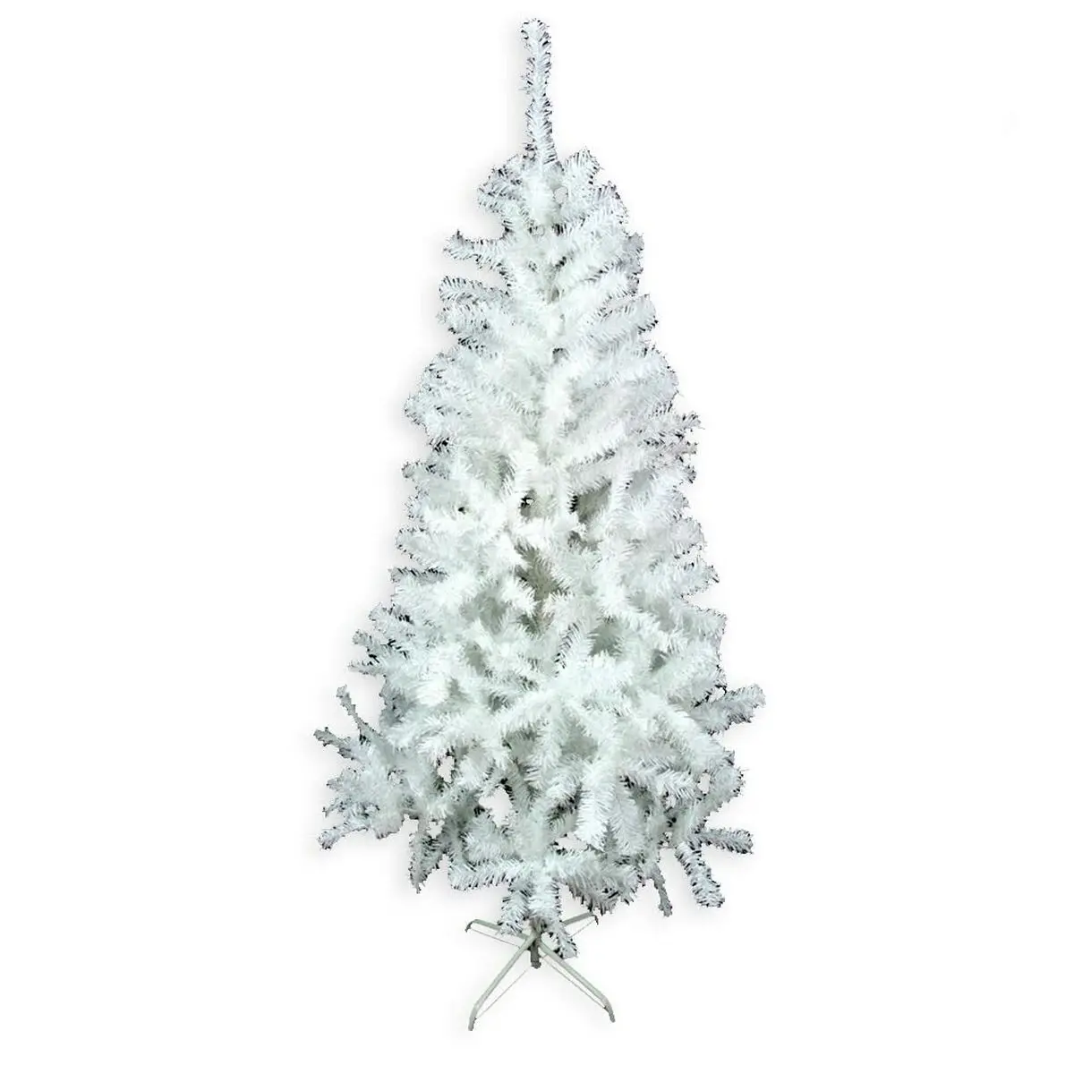 Albero di Natale Bianco PVC Metallo Polietilene 110 x 110 x 210 cm