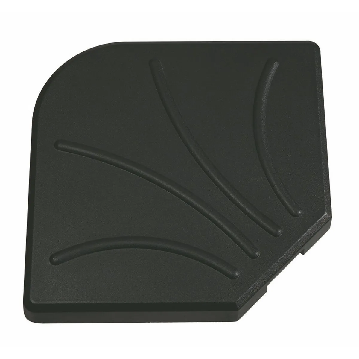 Base per Ombrellone Nero Cemento 47 x 47 x 5,5 cm