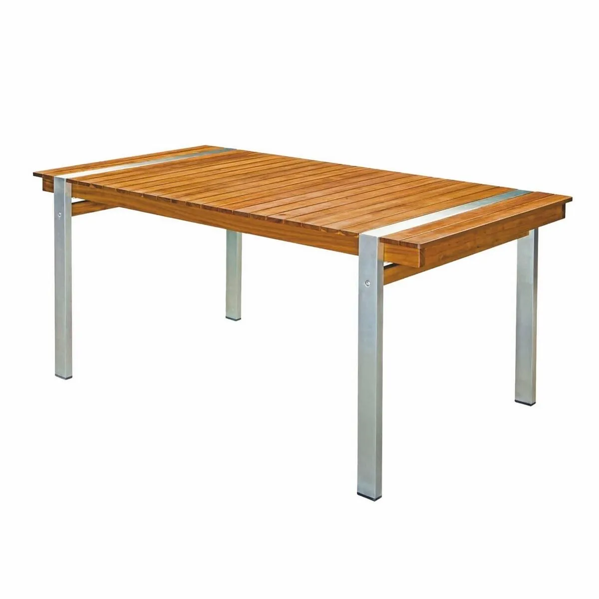 Tavolo da Pranzo Norah 160 x 85 x 74 cm Legno Acciaio inossidabile