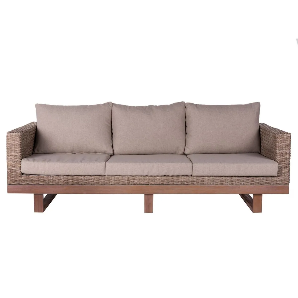 Divano da Giardino Patsy 220 x 89 x 64,50 cm Legno Rattan