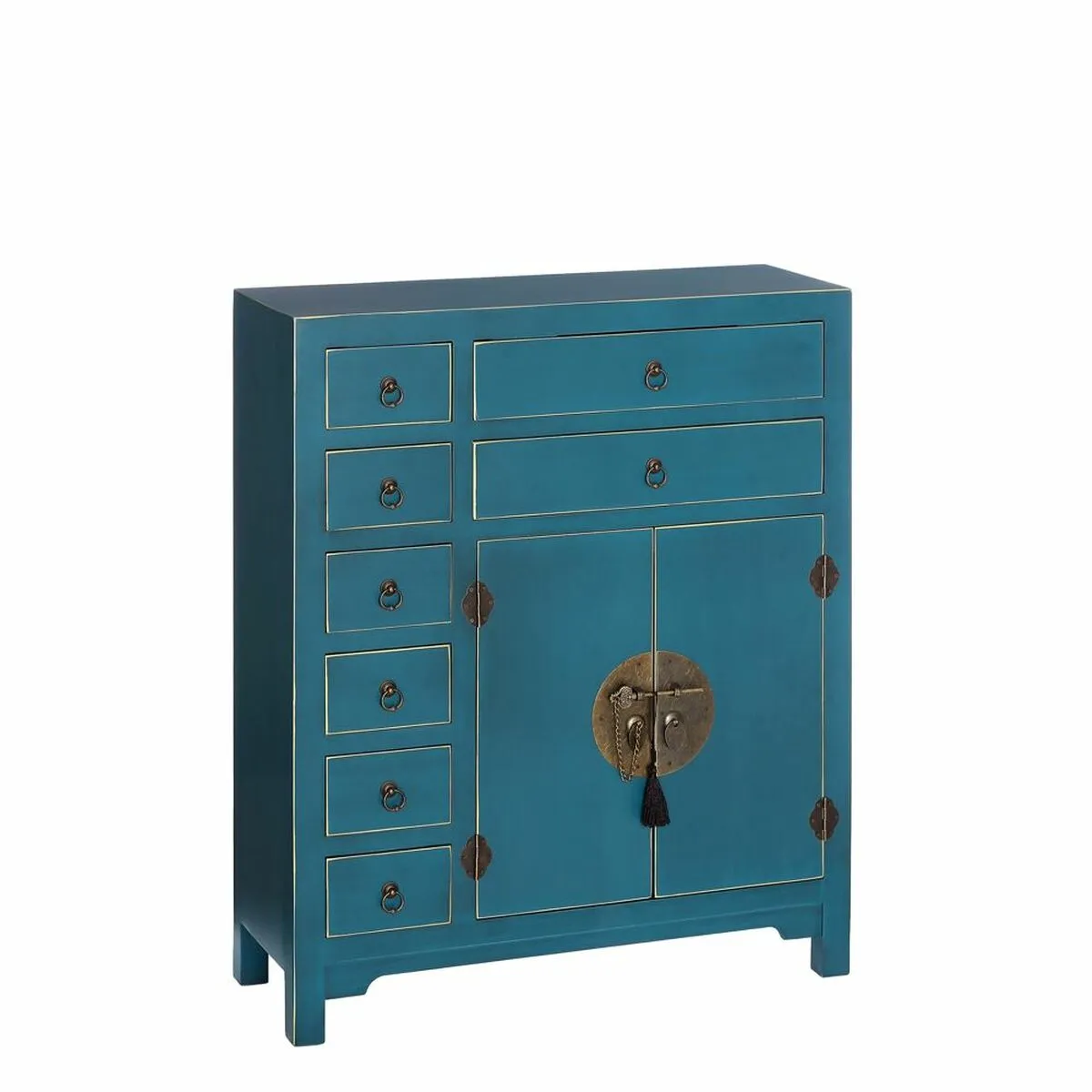 Credenza ORIENTE 73 x 26 x 90 cm Azzurro DMF