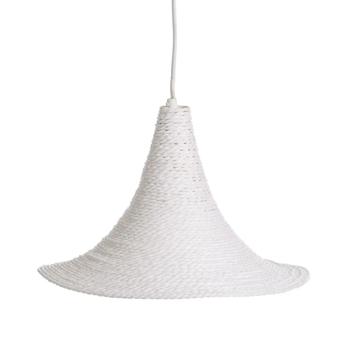 Lampadario 34 x 34 x 22 cm Corda Bianco