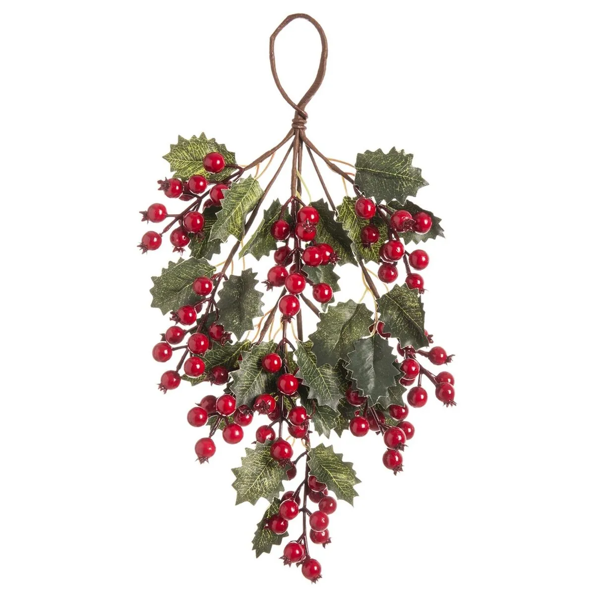 Appendino per Porte Natale Rosso Verde Plastica Filo di ferro Foam 42 cm