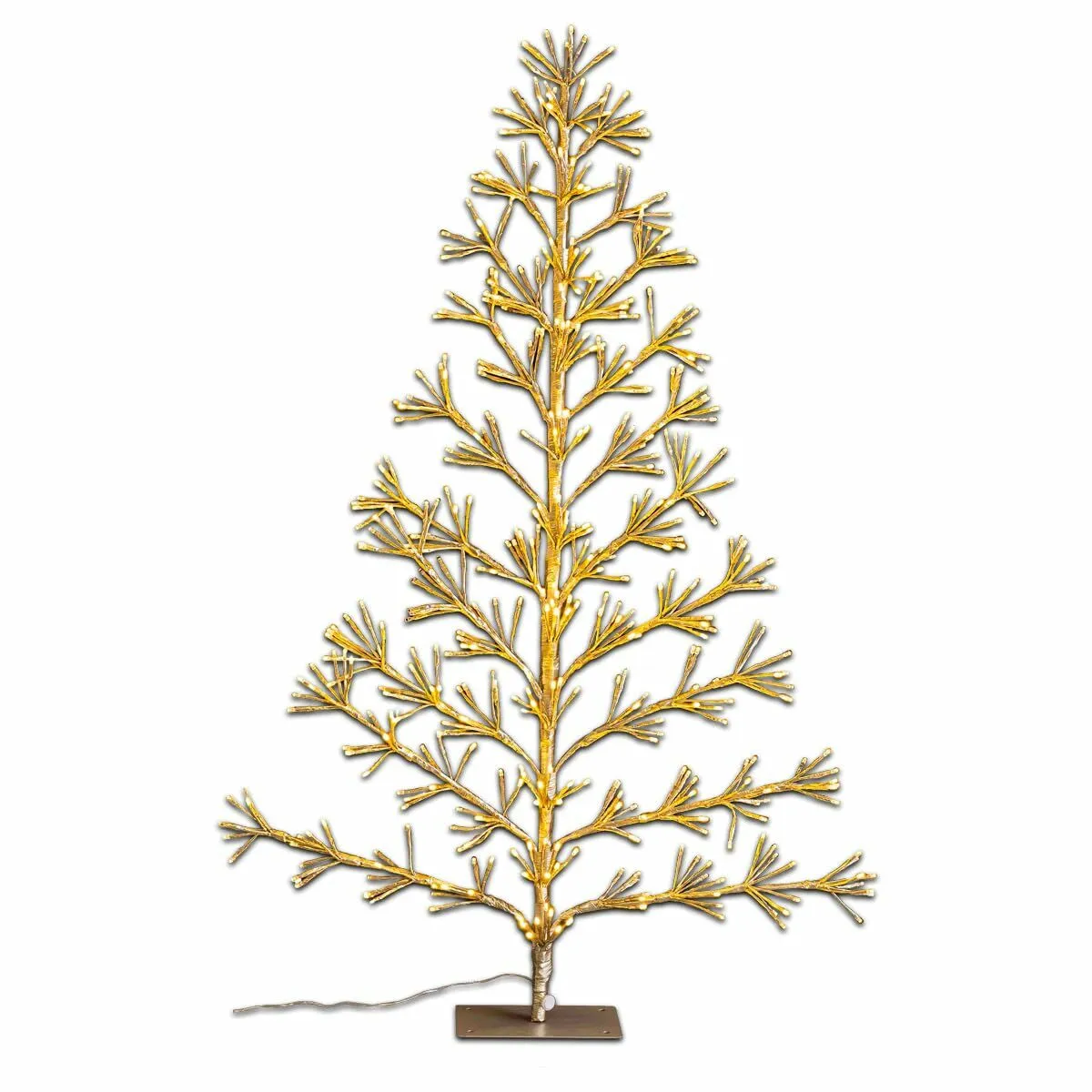 Albero di Natale Dorato Metallo Plastica 120 cm