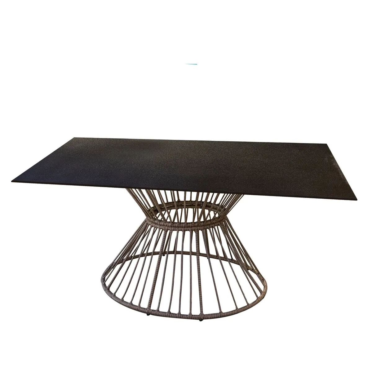 Tavolo da Pranzo Ariki 150 x 120 x 71,5 cm rattan sintetico Acciaio