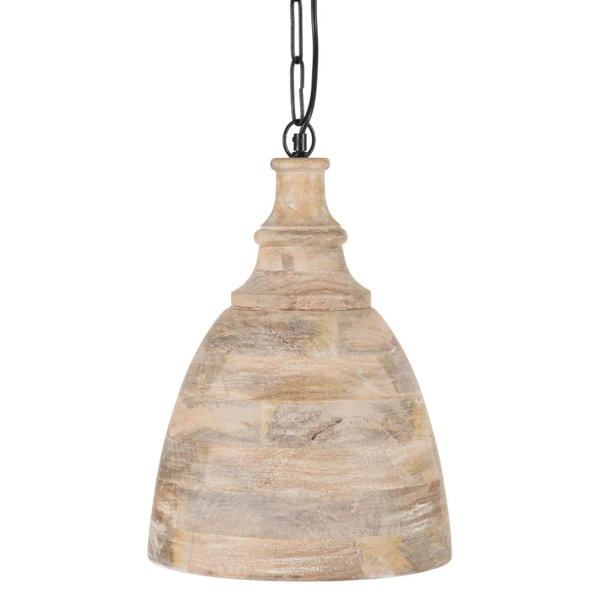 Lampadario Naturale Legno 30 x 30 x 42 cm 60 W