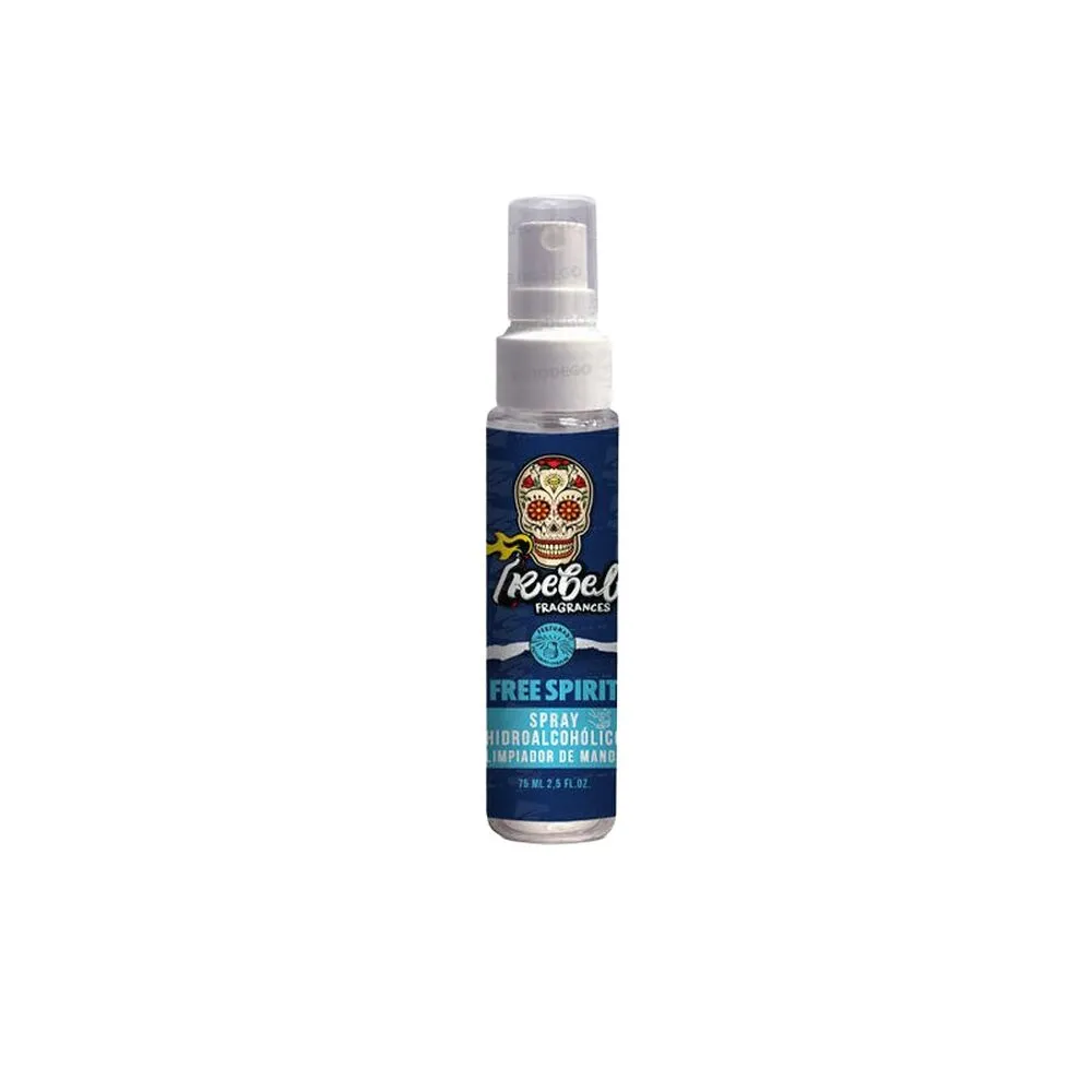 Lozione Igienizzante per Mani Rebel Free Spirit Spray (75 ml)