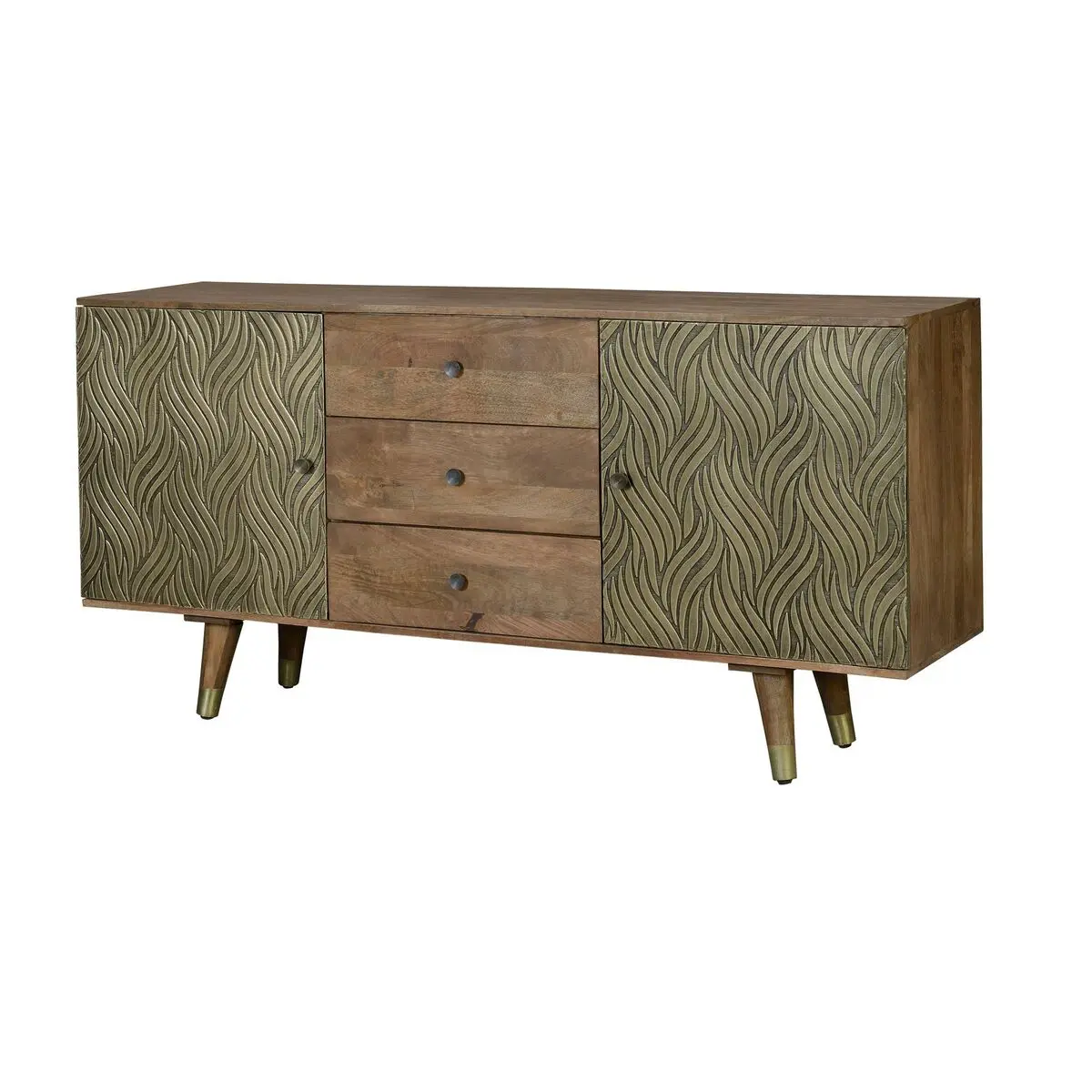 Credenza Alexandra House Living Marrone Bronce Legno di mango 160 x 78 x 40 cm