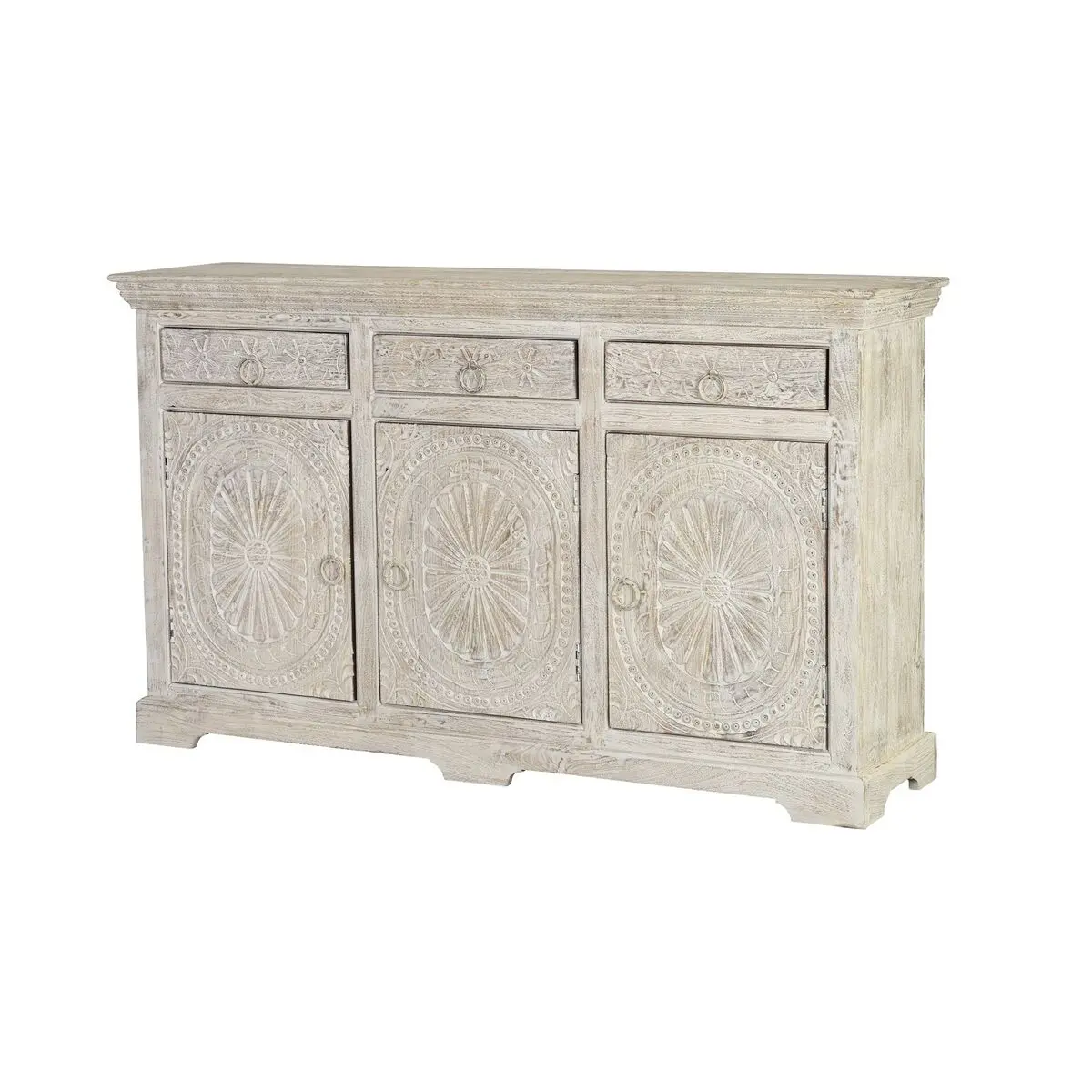 Credenza Alexandra House Living Bianco Legno di mango 150 x 90 x 40 cm