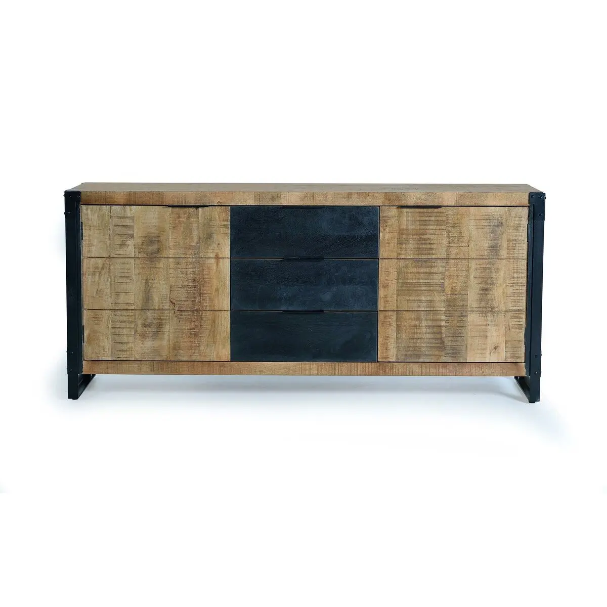 Credenza Alexandra House Living Naturale Metallo Legno di mango 180 x 80 x 45 cm