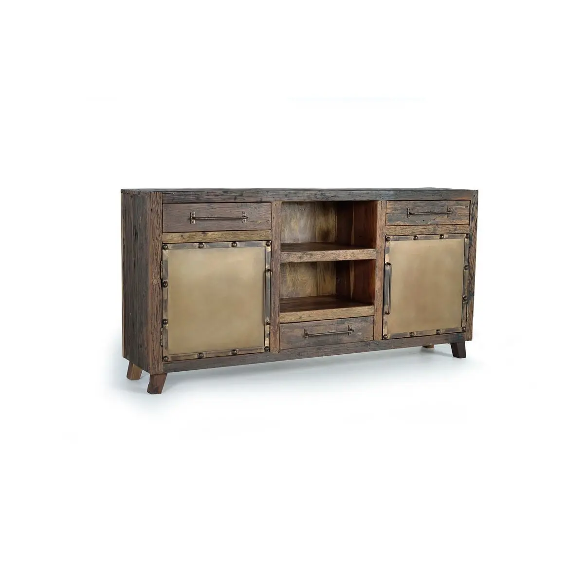 Credenza Alexandra House Living Naturale Legno Riciclato 180 x 90 x 40 cm