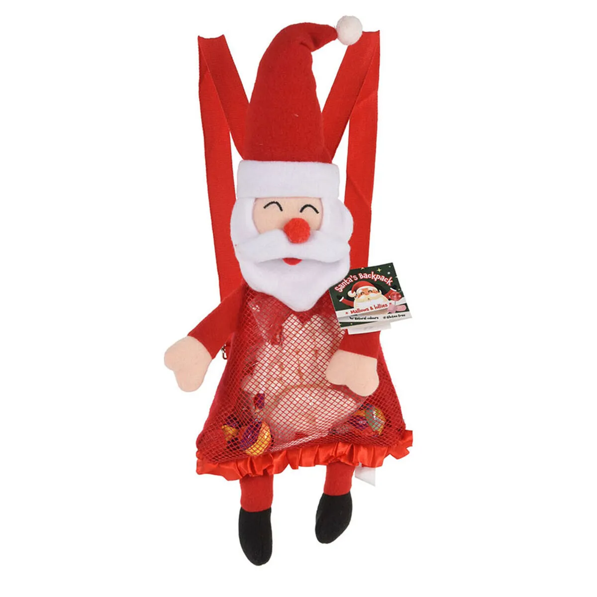 Zaino Santa Claus Caramelle Senza Glutine 35 cm