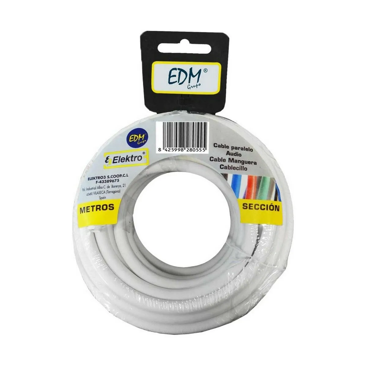 Cavo EDM 2 x 0,75 mm Bianco 25 m