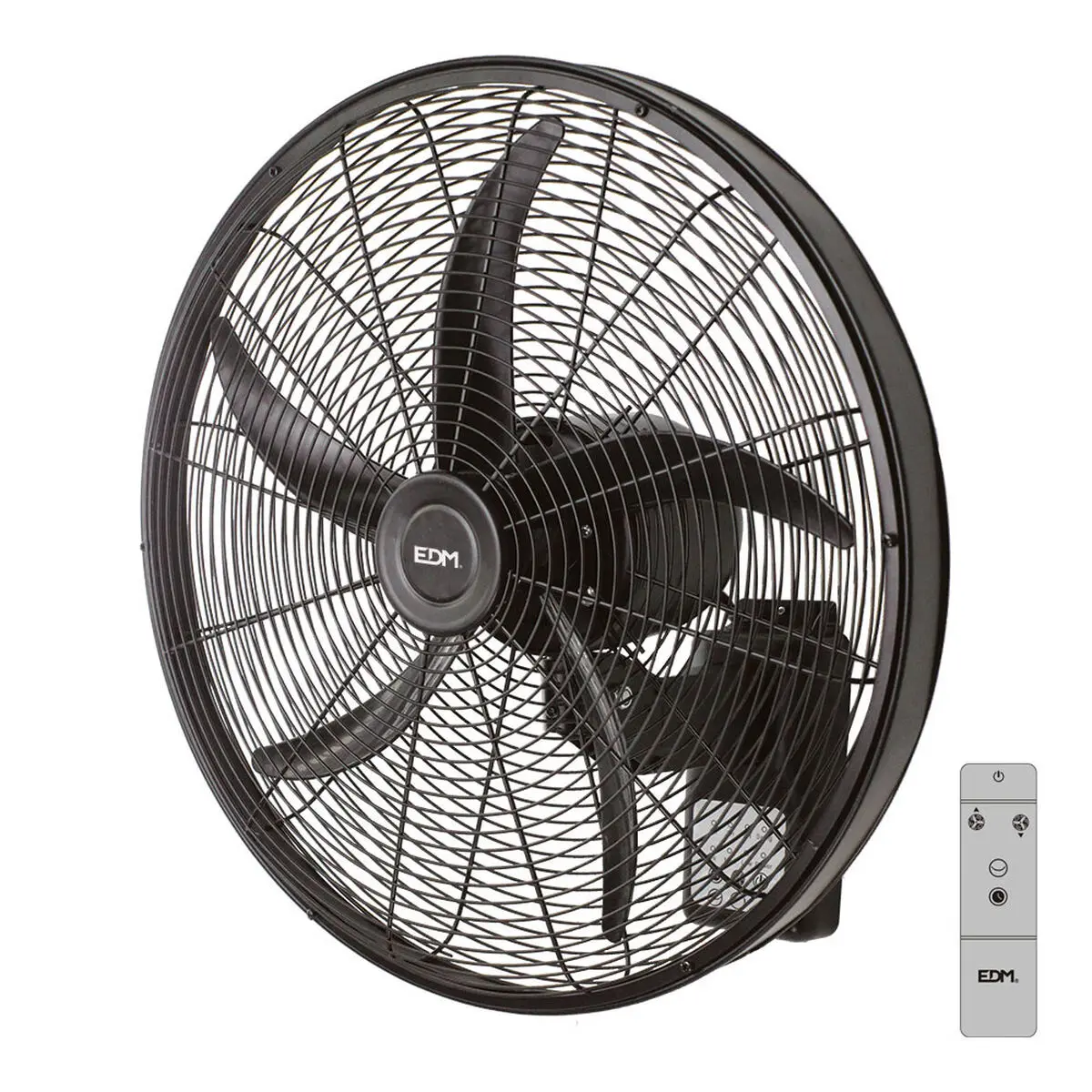 Ventilatore da Parete EDM 33521 Nero 100 W Ø 45 cm