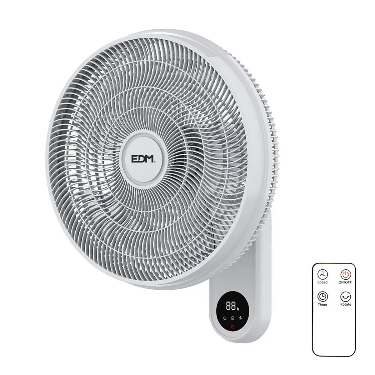 Ventilatore da Parete EDM Bianco 50 W