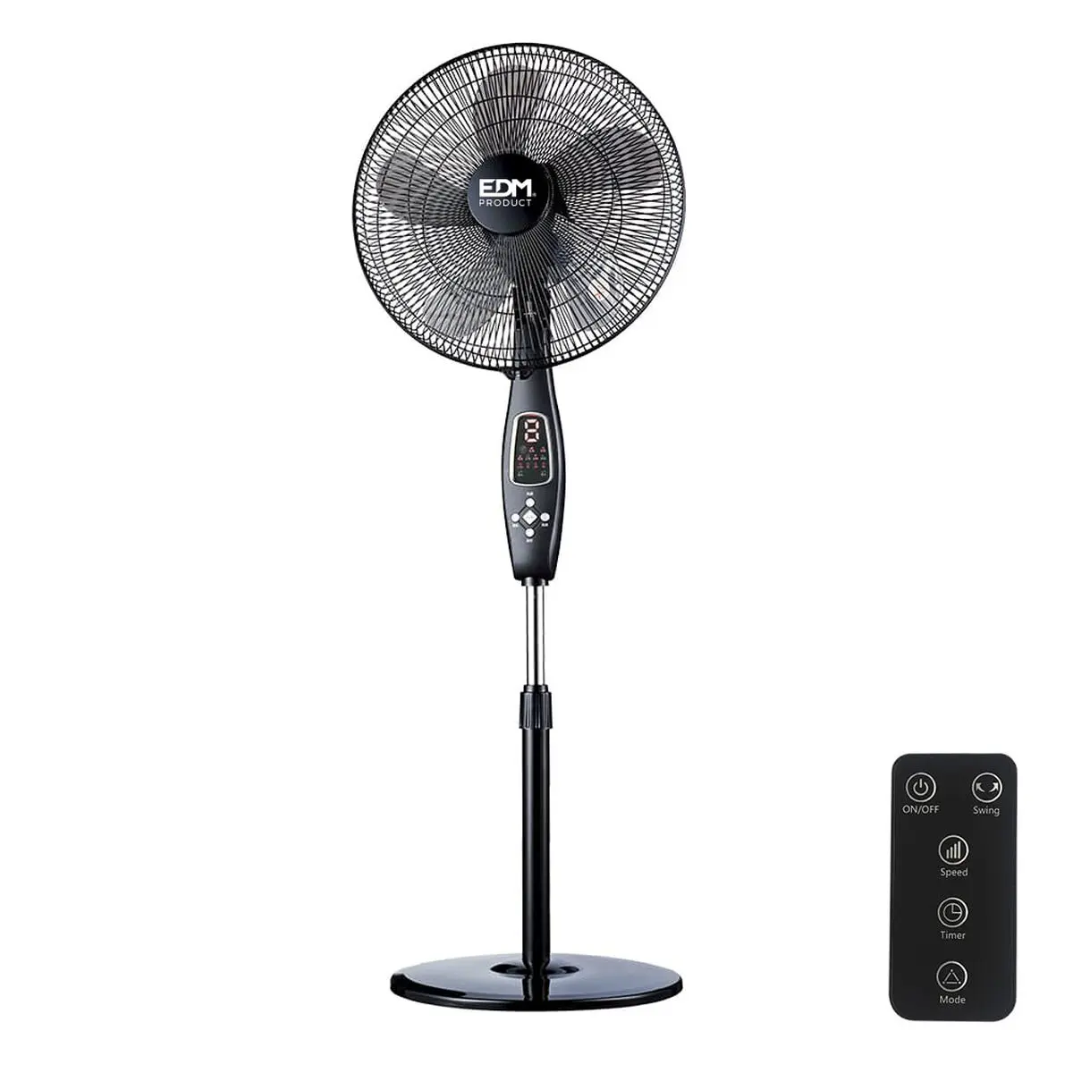 Ventilatore a Piantana EDM Nero 60 W