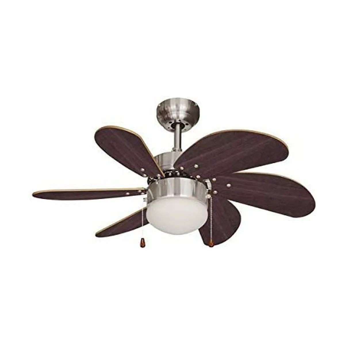 Ventilatore da Soffitto con Luce EDM Aral Wengue Wengue A 50 W