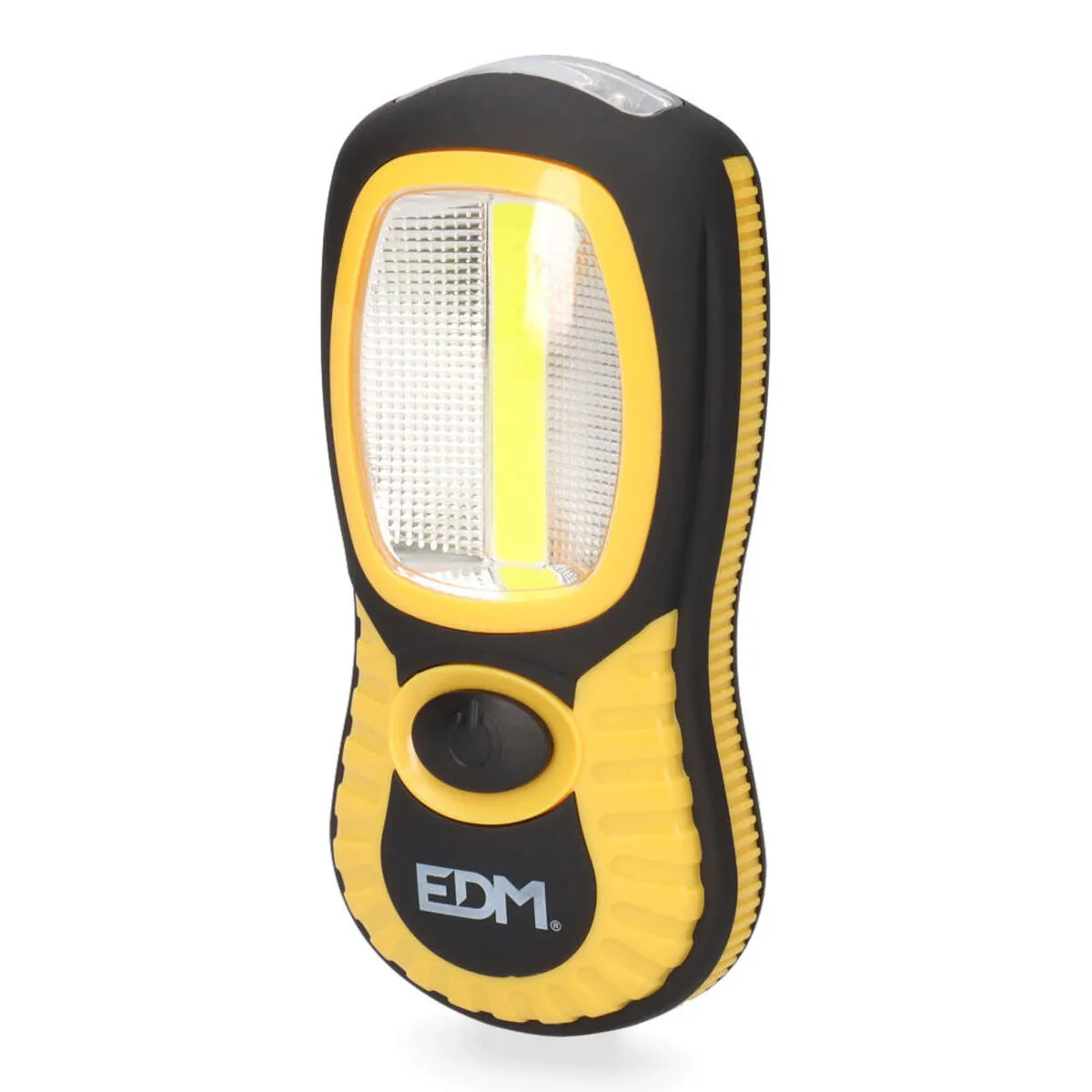 Torcia LED EDM Cob XL Gancio Calamita Doppi funzione 230 Lm Giallo ABS 3 W