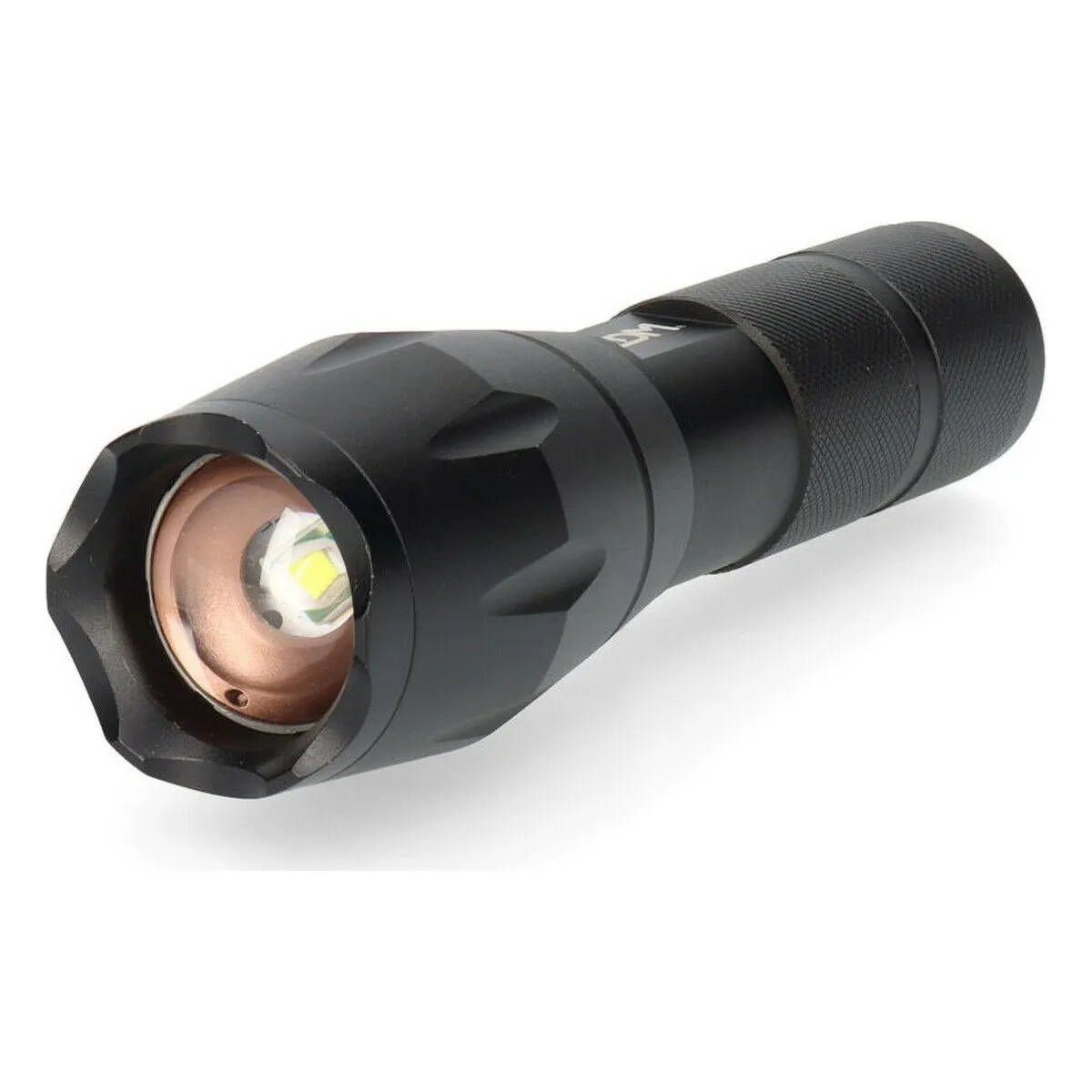 Torcia LED EDM Cree XML-T6 Zoom Nero Alluminio 5 W 140 Lm