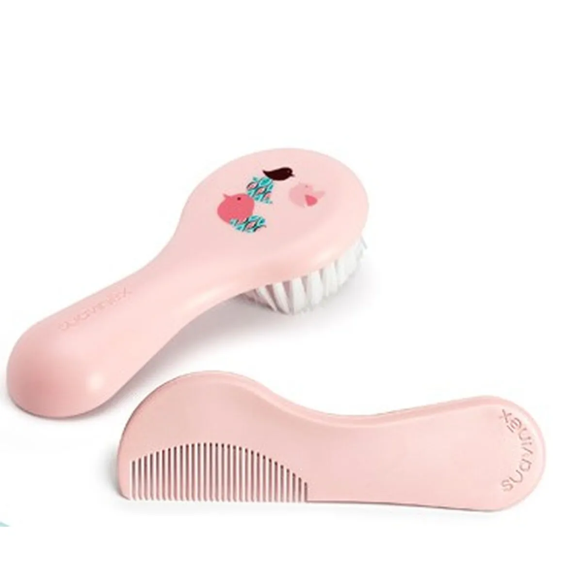 Set pettini/spazzole Suavinex Hygge Baby Cepillo Rosa Rosa 2 Unità (2 Pezzi)