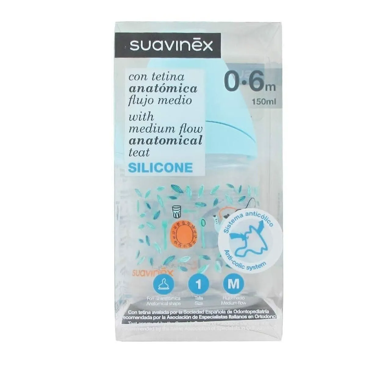 Biberon Anti-coliche Suavinex 0-6 Mesi (150 ml)