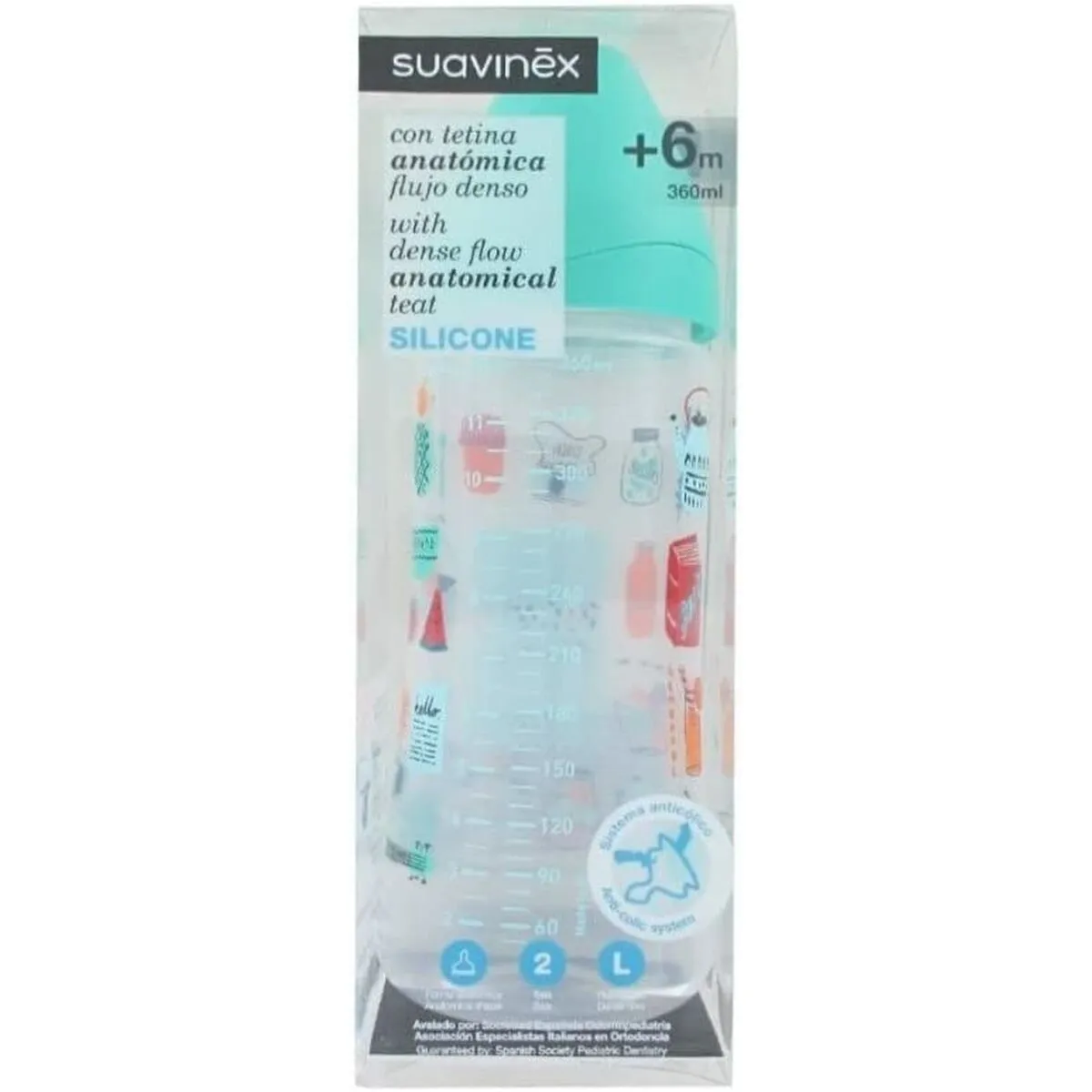 Biberon Anti-coliche Suavinex + 6 Mesi (360 ml)