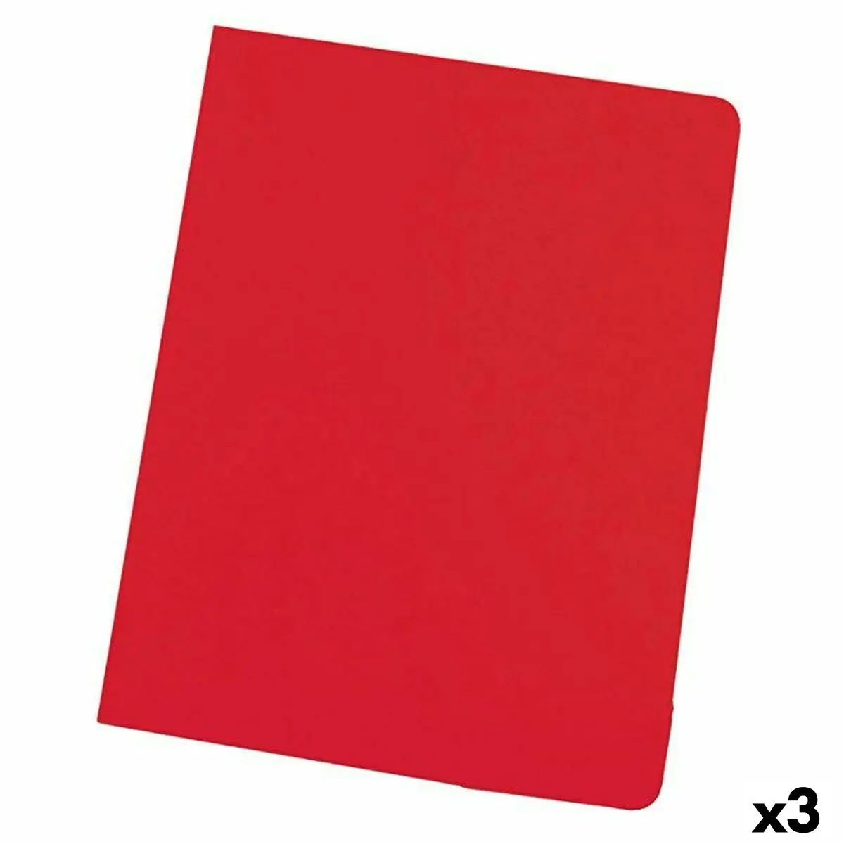 Set di sottocartelle Elba Rosso A4 50 Pezzi (3 Unità)