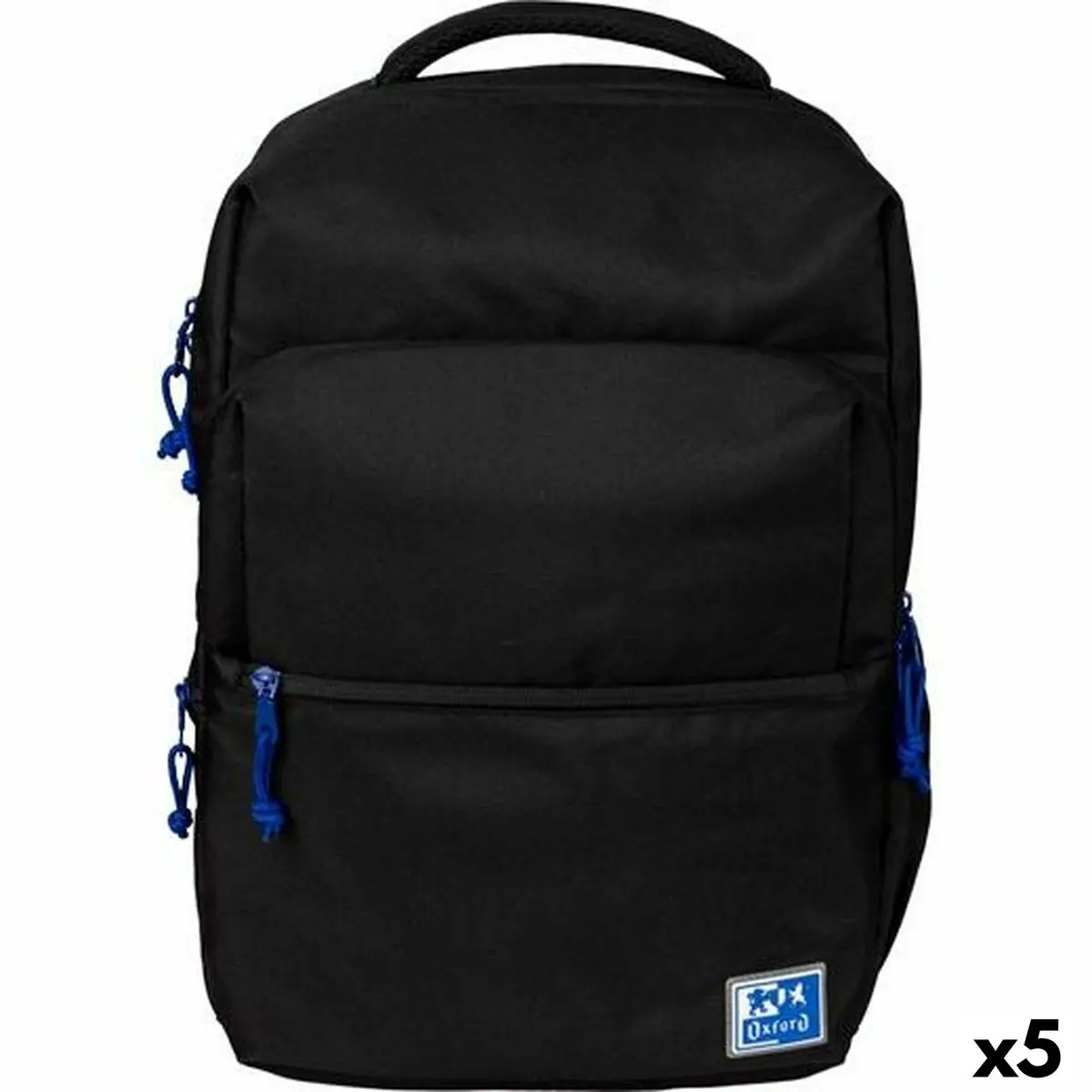 Zaino Scuola Oxford B-Ready Oxfbag Nero 42 x 30 x 15 cm (5 Unità)