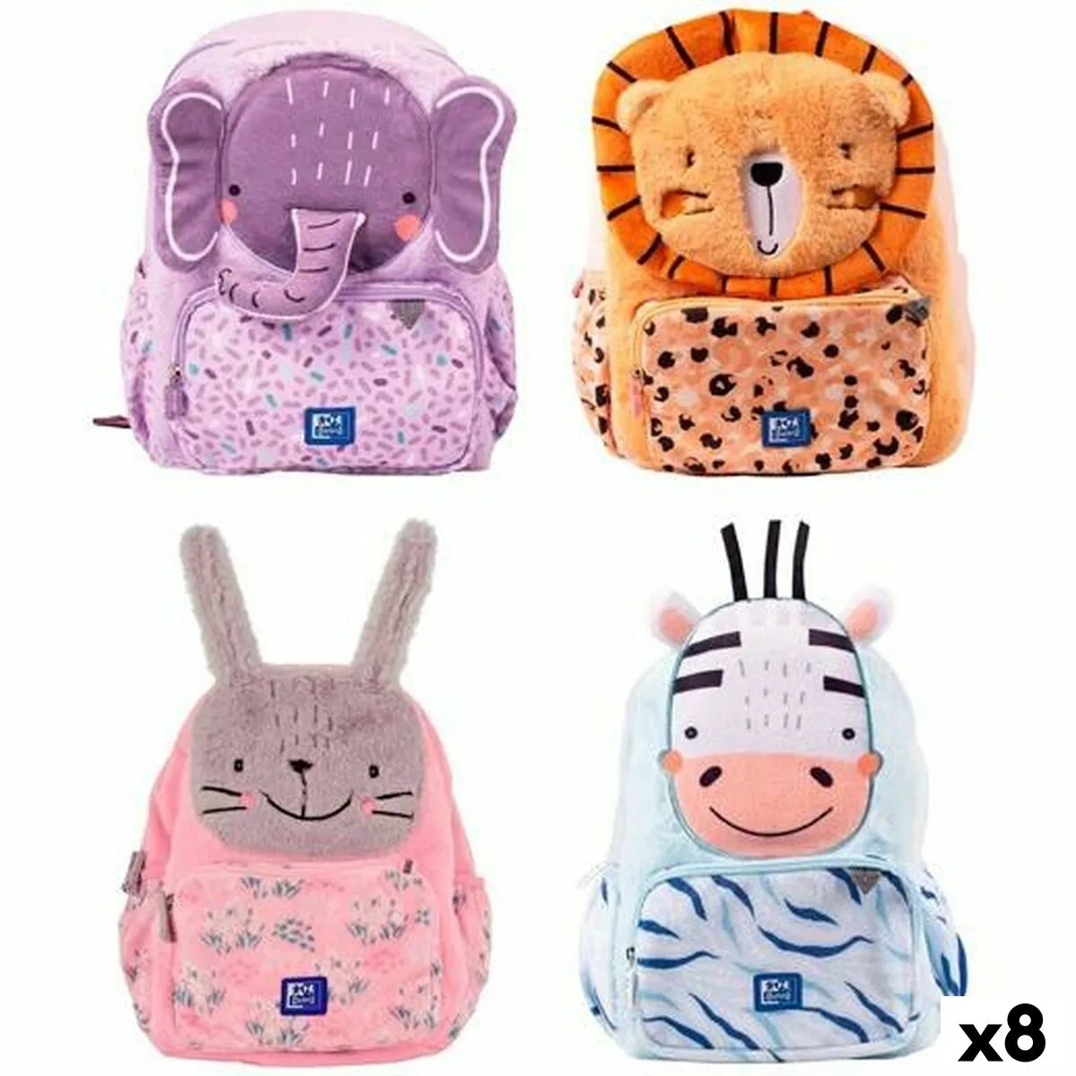 Zaino per Bambini Oxford Animal Besties 23 x 31 x 12 cm (8 Unità)